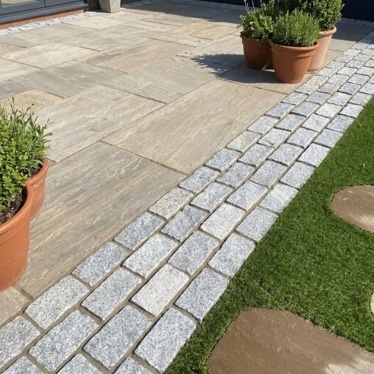 Silver Grey Granite Cobble Setts