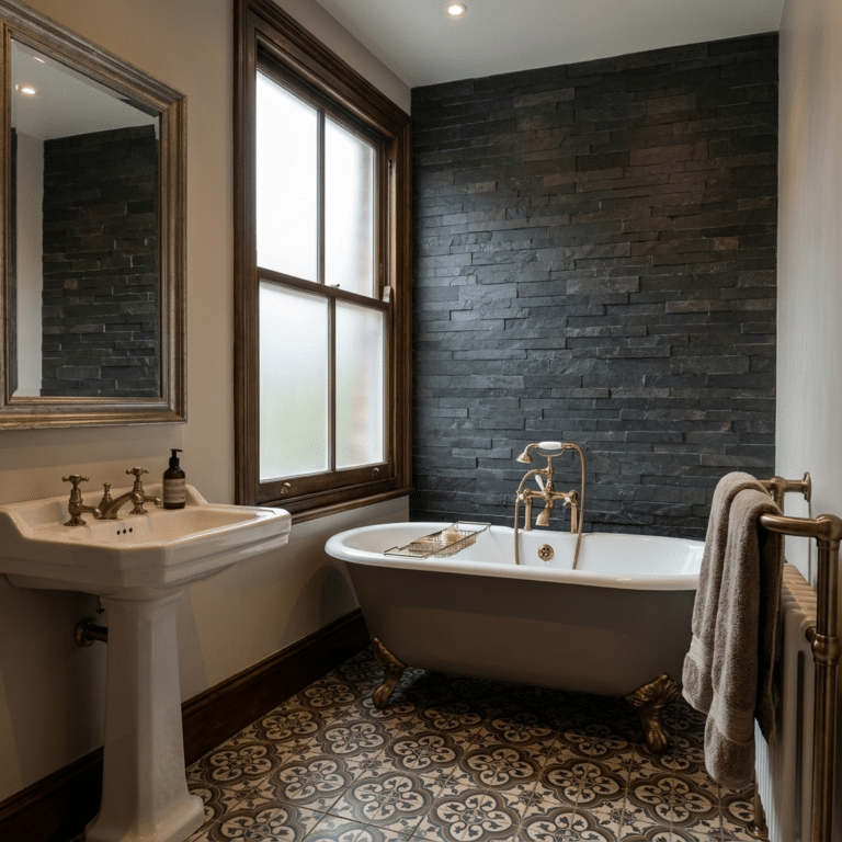 Jak Black Slate Split Face Wall Cladding Tiles