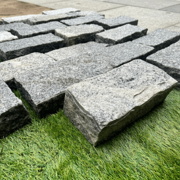 Silver Grey Granite Cobble Setts