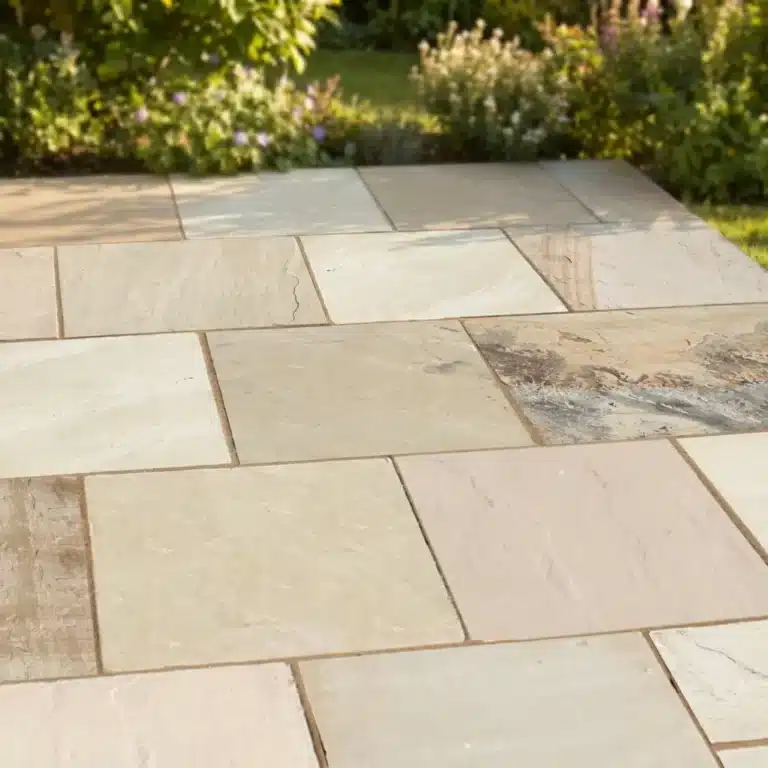 Fossil Mint Sandstone Paving Slabs - 600mm x 600mmx22mm