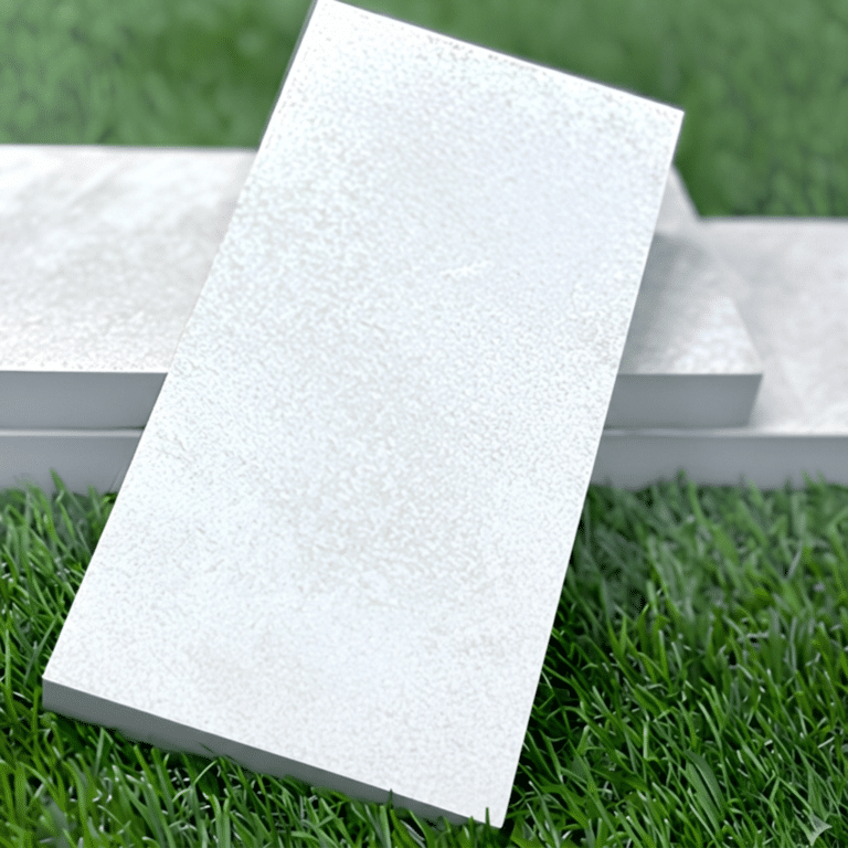 Quartz White Outdoor Porcelain Cobble Setts - 100mm x 200mm x 20mm
