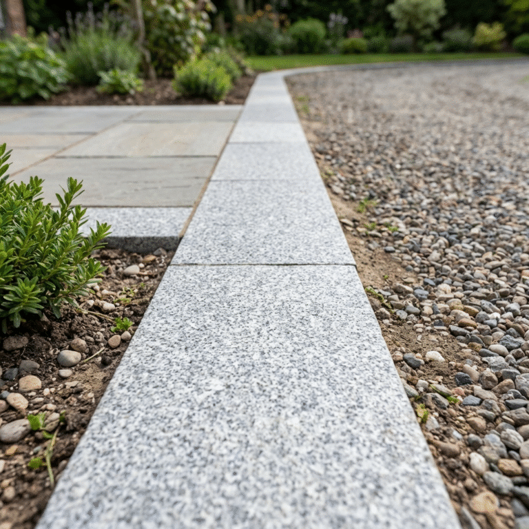 Silver Grey Granite paving slabs 100x100mm sample