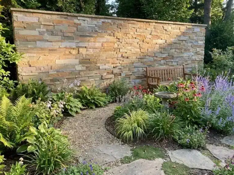 Garda Buff Sandstone wall cladding 100x100mm sample