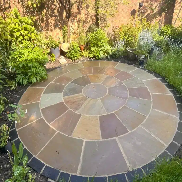 Raj Green Indian Sandstone 3 Meter Circle, 22mm Calibrated