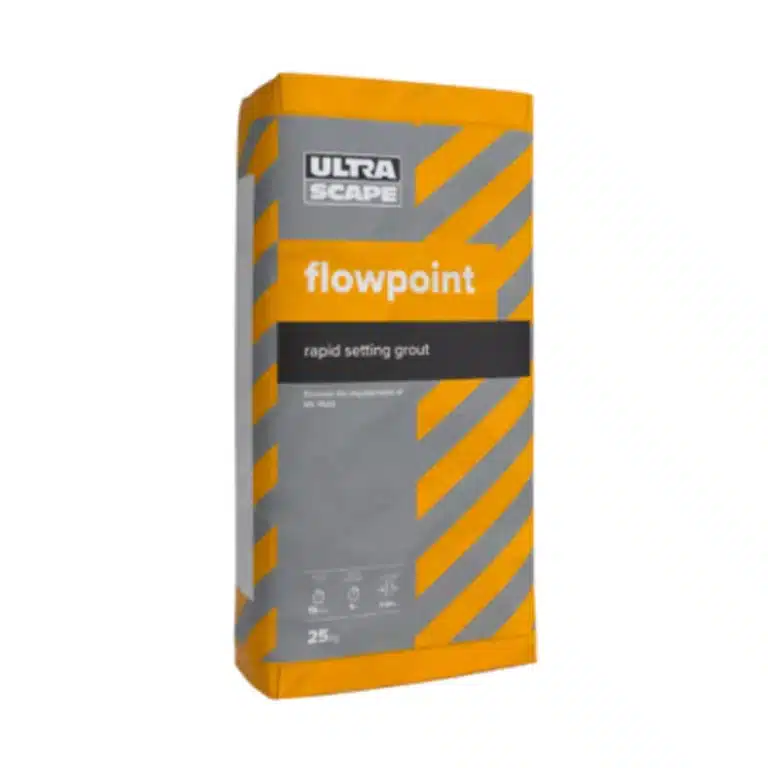 Ultra Scape Flowpoint Rapid Set External Grout 25kg Natural Grey