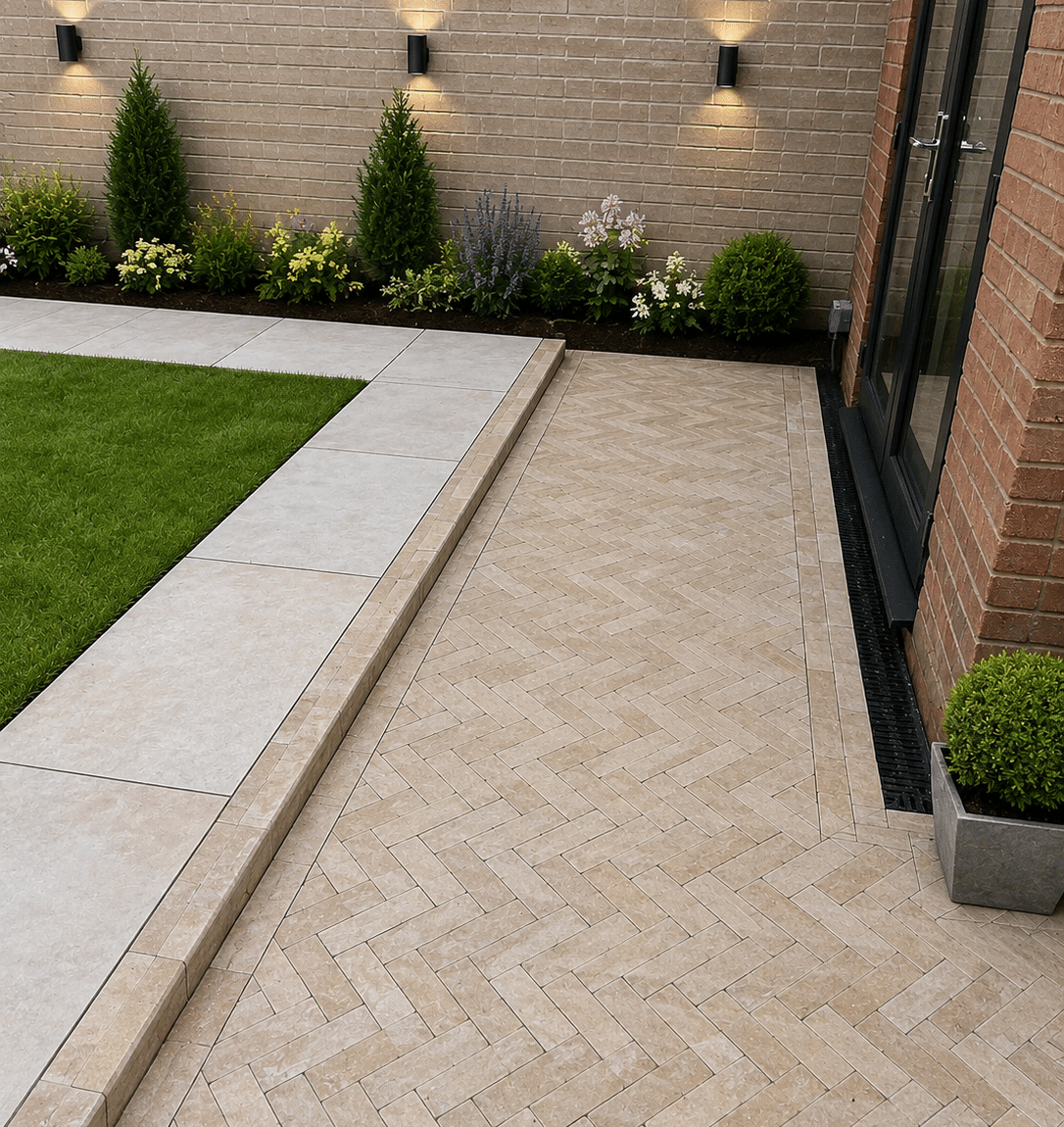 Sinai Peral Limestone Setts 200mm x 50mm x 40mm