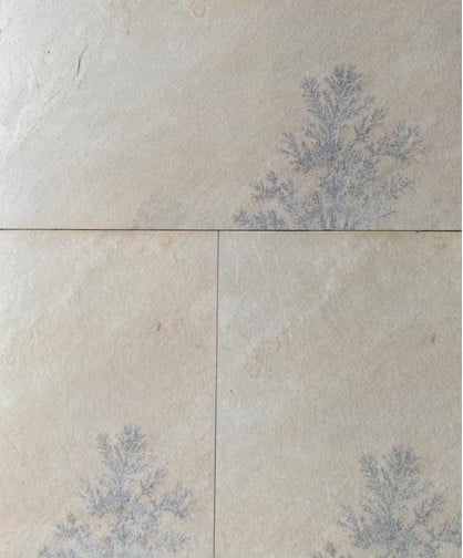 Fossil Mint Porcelain Paving Tiles Close Up