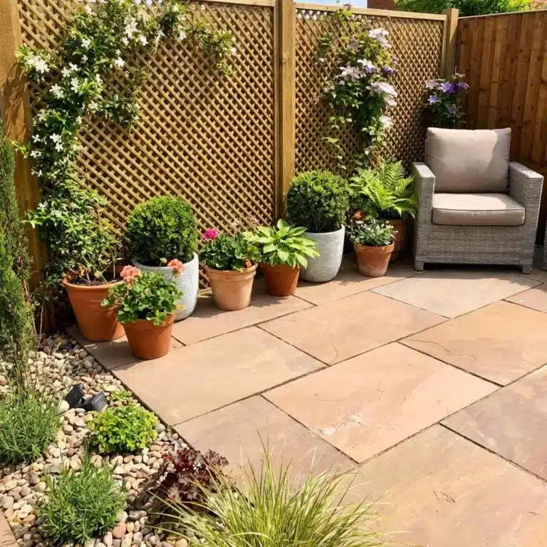Autumn Brown Sandstone Paving Slabs - Riven - 600mm x 900mm - 22mm Calibrated