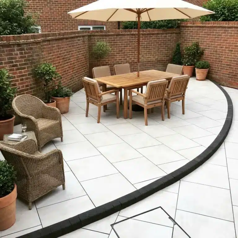 Aosta White Outdoor Porcelain Paving Tiles 600mm x 900mm x 20mm