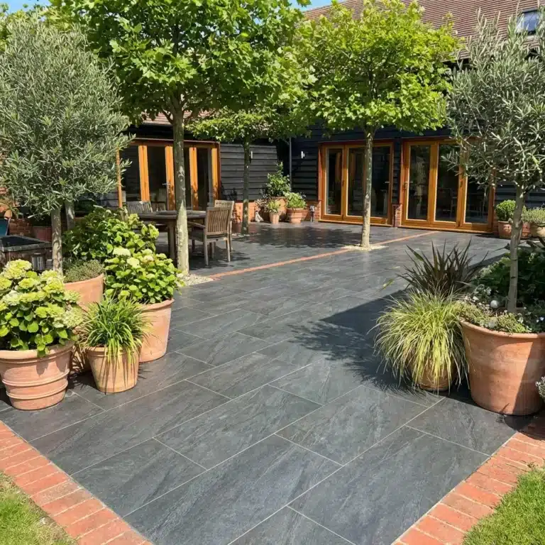 Black Anthracite porcelain paving