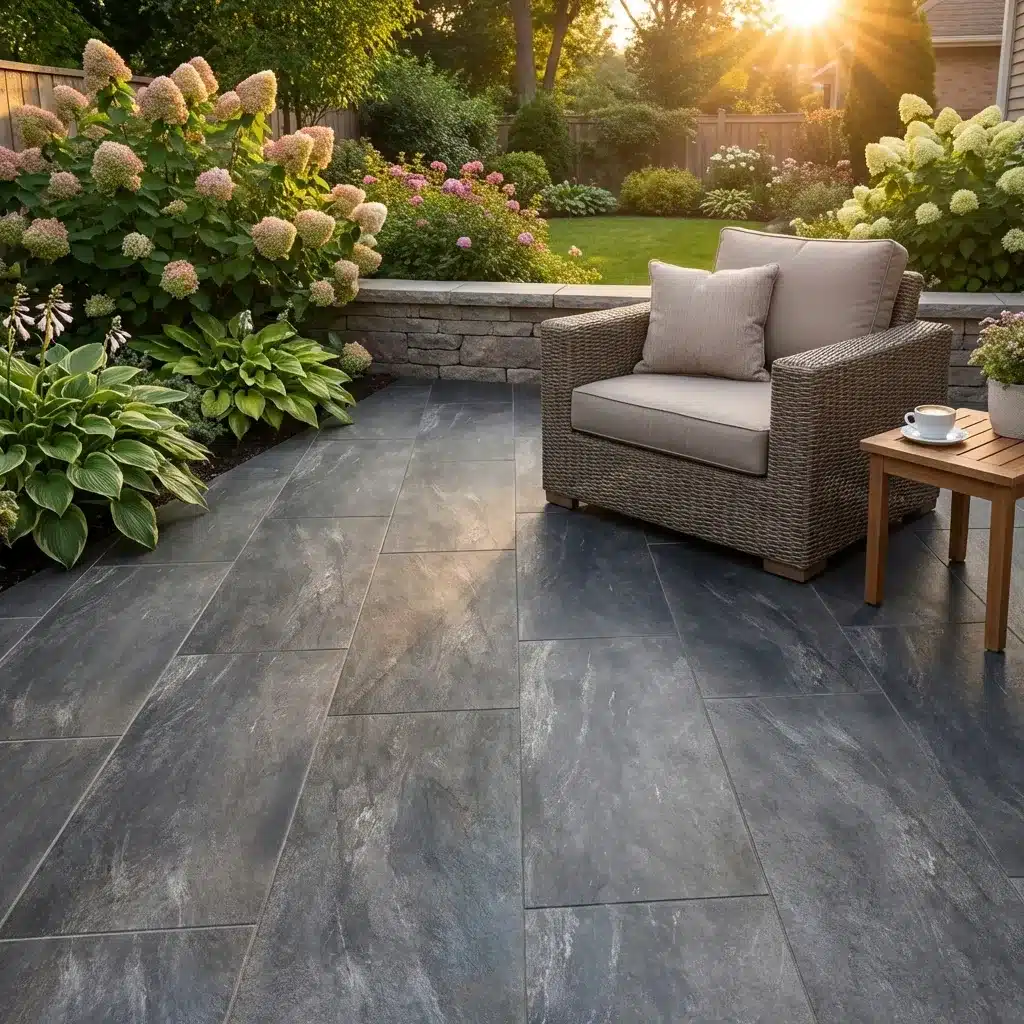 Earthcore Black Outdoor Porcelain Paving 600mm x 900mm x 20mm