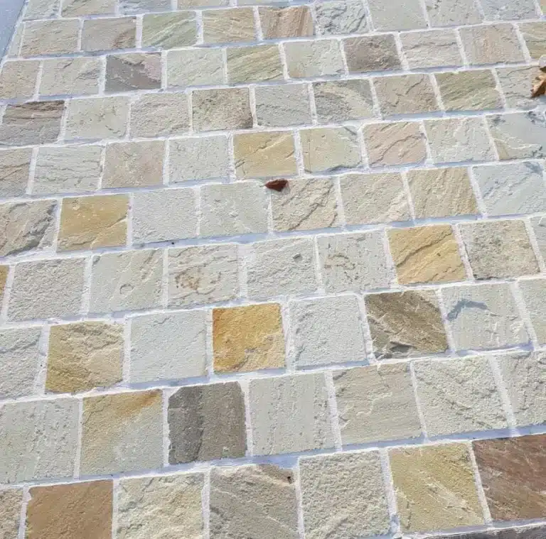 Fossil Mint Sandstone Cobble Setts