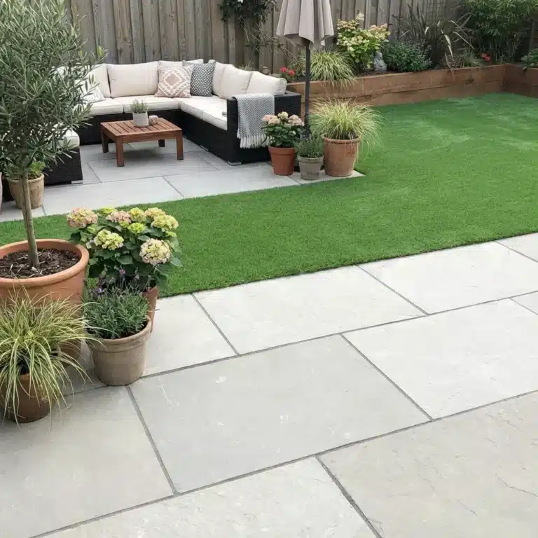 Grey Limestone Paving Sample