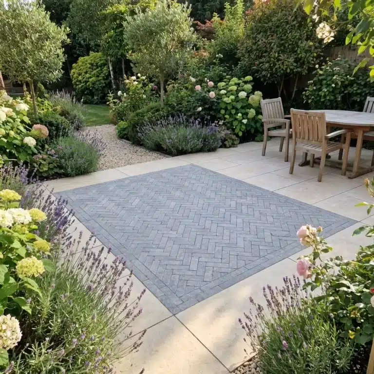 Grey limestone cobble setts 100x100mm sample