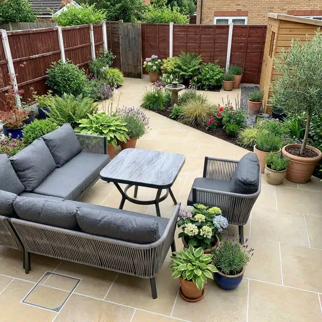 HS Beige Outdoor Porcelain Paving Tiles 600mm x 600mm x 20mm