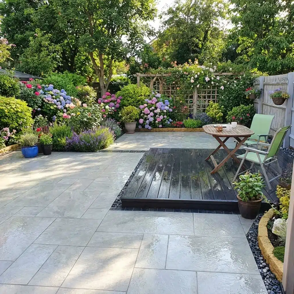 HS Grey Porcelain paving slabs sample for patio