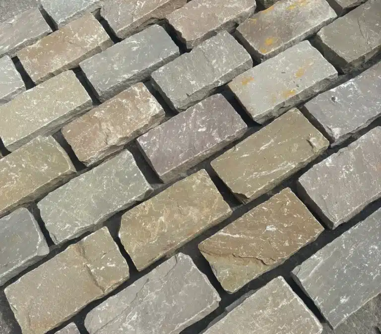 Autumn Brown Sandstone Cobble Setts