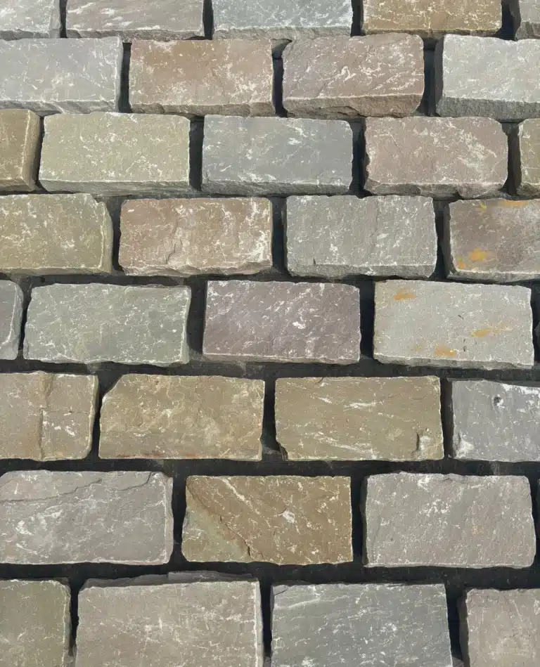 Autumn Brown Sandstone Cobble Setts