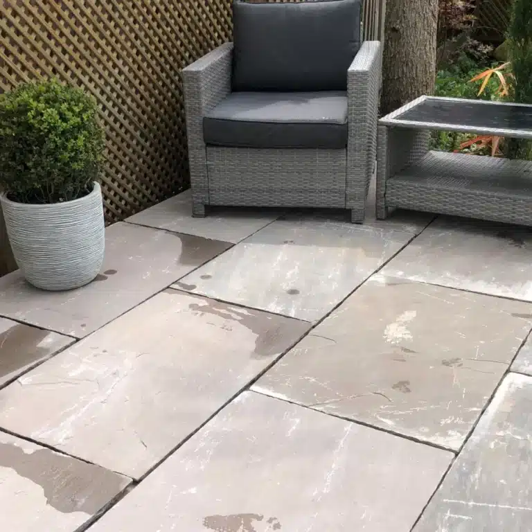 Autumn Brown Indian Sandstone Paving Slabs
