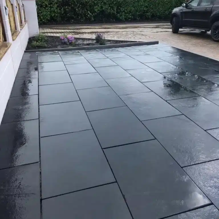 Black Limestone Sawn Edge