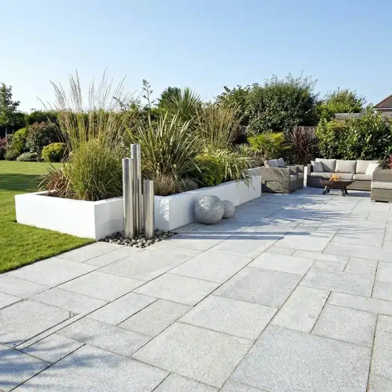 Silver Grey Granite Paving Slabs - Mixed sizes 20mm