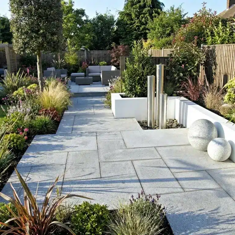 Silver Grey Granite Paving Slabs - Mixed sizes 20mm