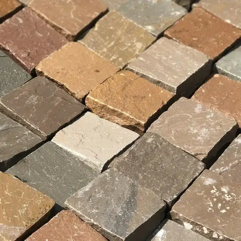 Raj Green Cobble Setts /