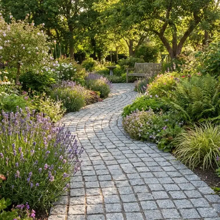 Silver Grey Granite Cobble Setts - 100mm x 100mm x 40/60mm