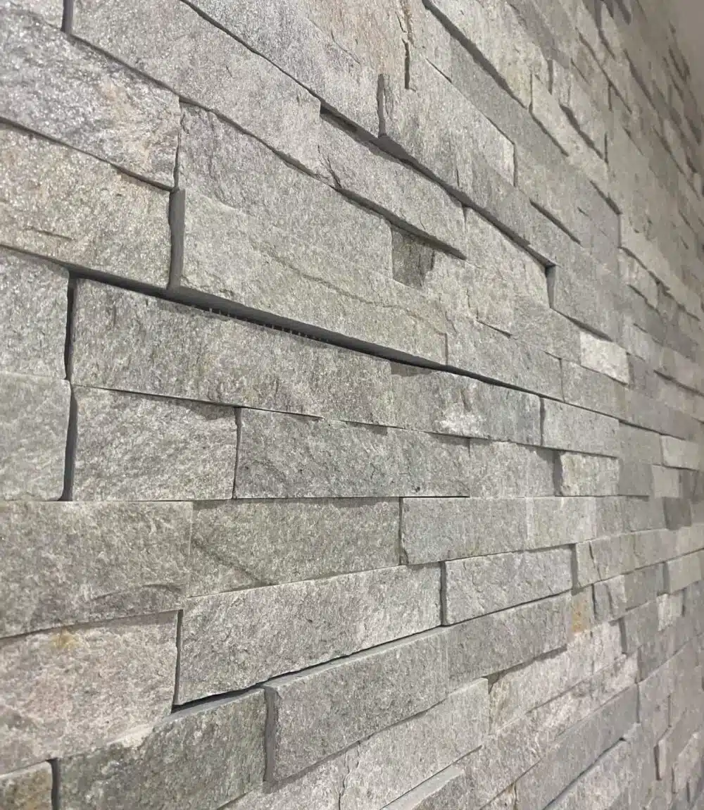 Oriental White stone cladding 100x100mm sample piece