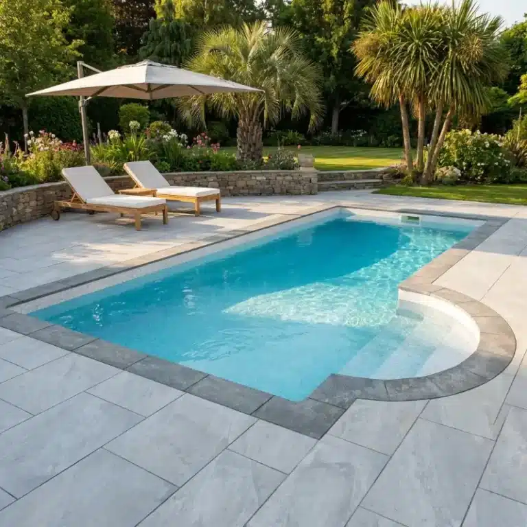 County Light Grey Porcelain paving slabs sample for patio