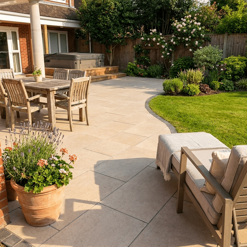 senai beige porcelain paving