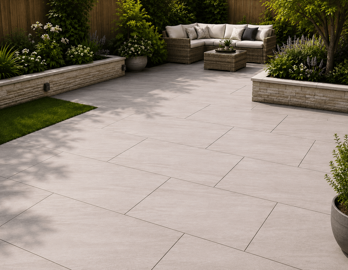 Acmite Grey Outdoor Porcelain Paving Tiles 600mm x 900mm x 20mm