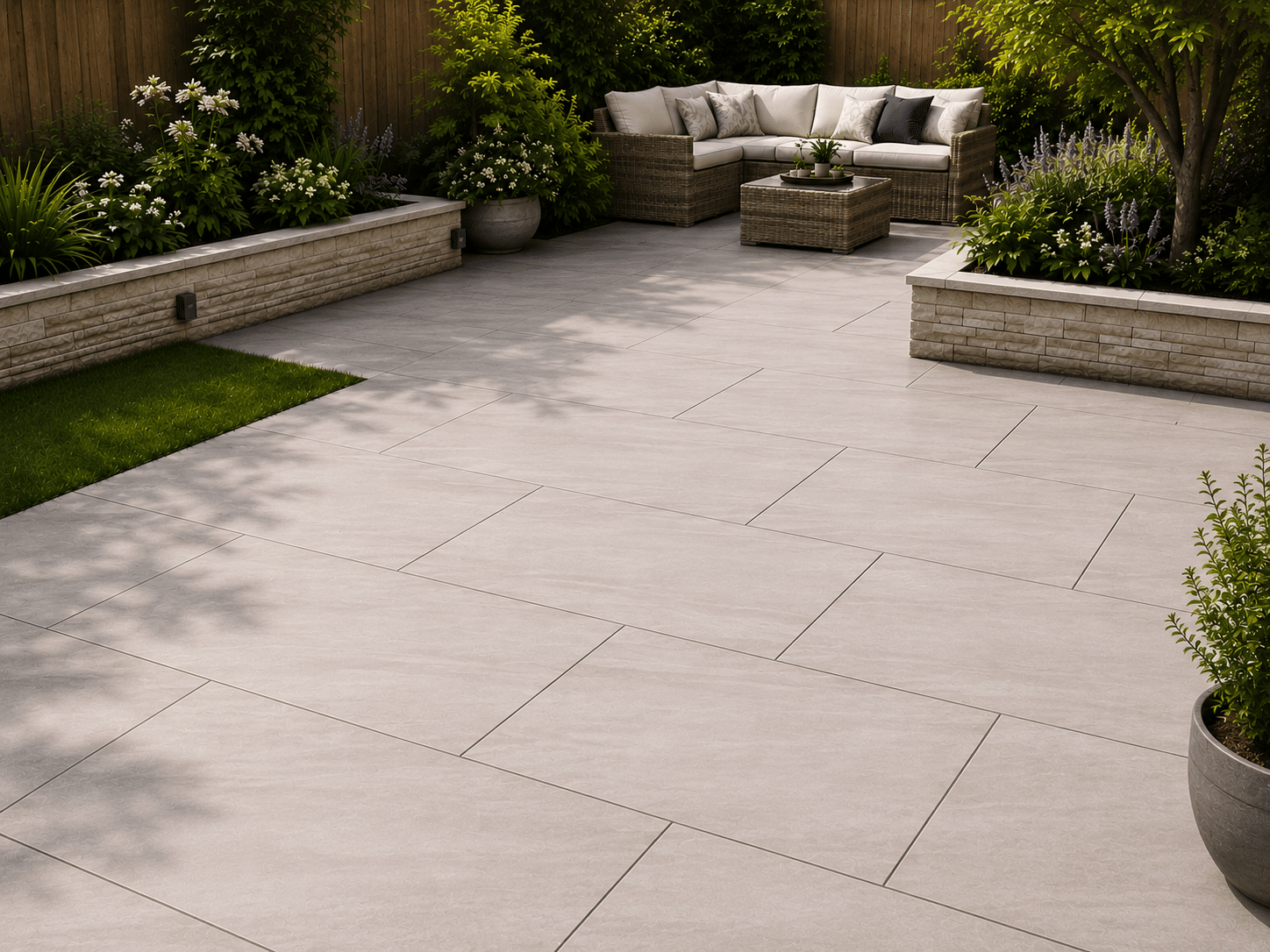 Acmite Grey Porcelain Paving Tiles 600mm x 900mm