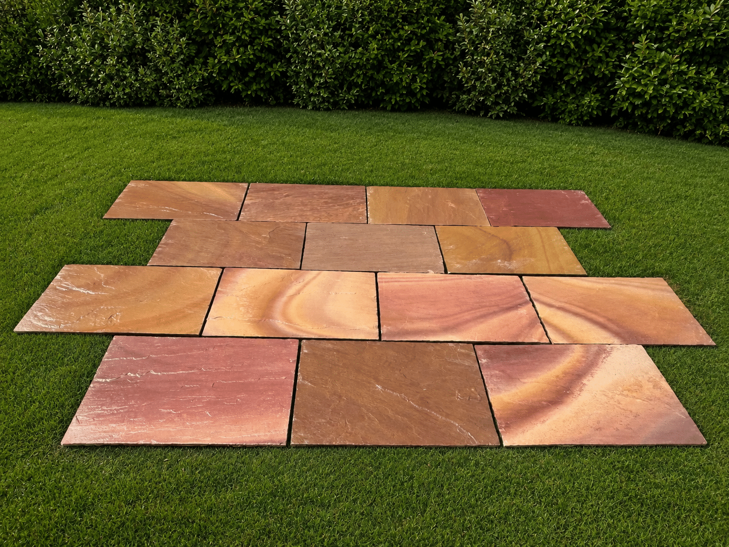 Multi Blend Sandstone Paving Slabs