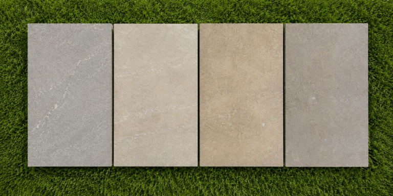 Raj Green Porcelain paving setts 100x200x20mm