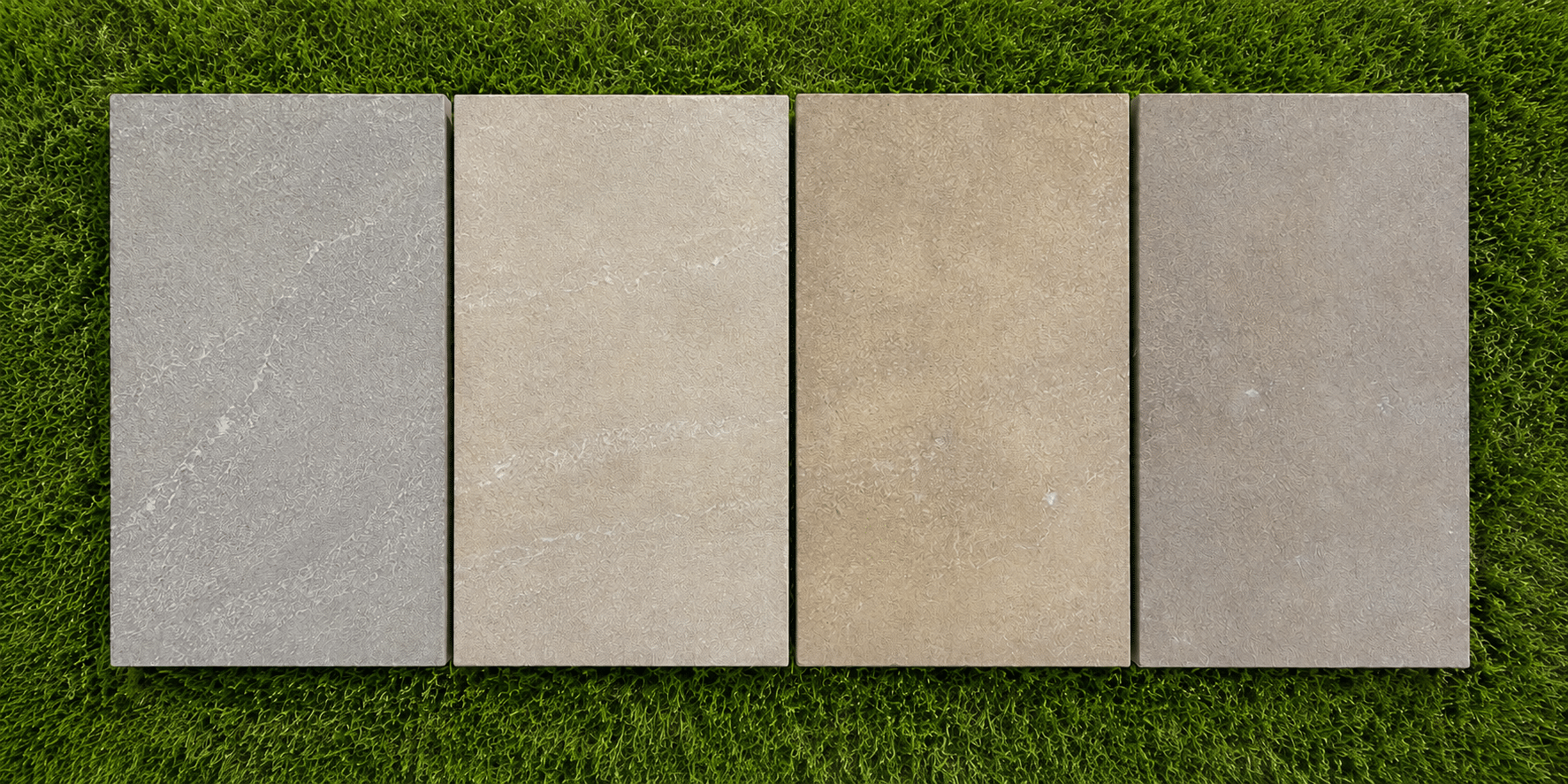 Raj Green Porcelain paving setts 100x200x20mm
